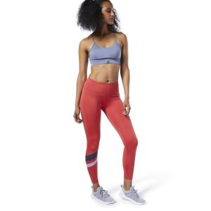 Reebok Workout Ready Big Logo Tights Damen - Rot - DE 310-HWR